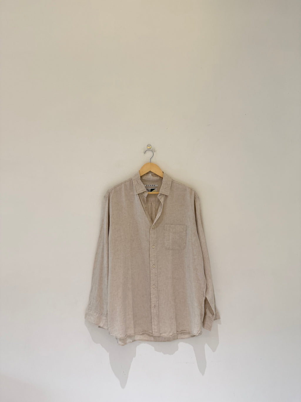 Oat meal linen shirt