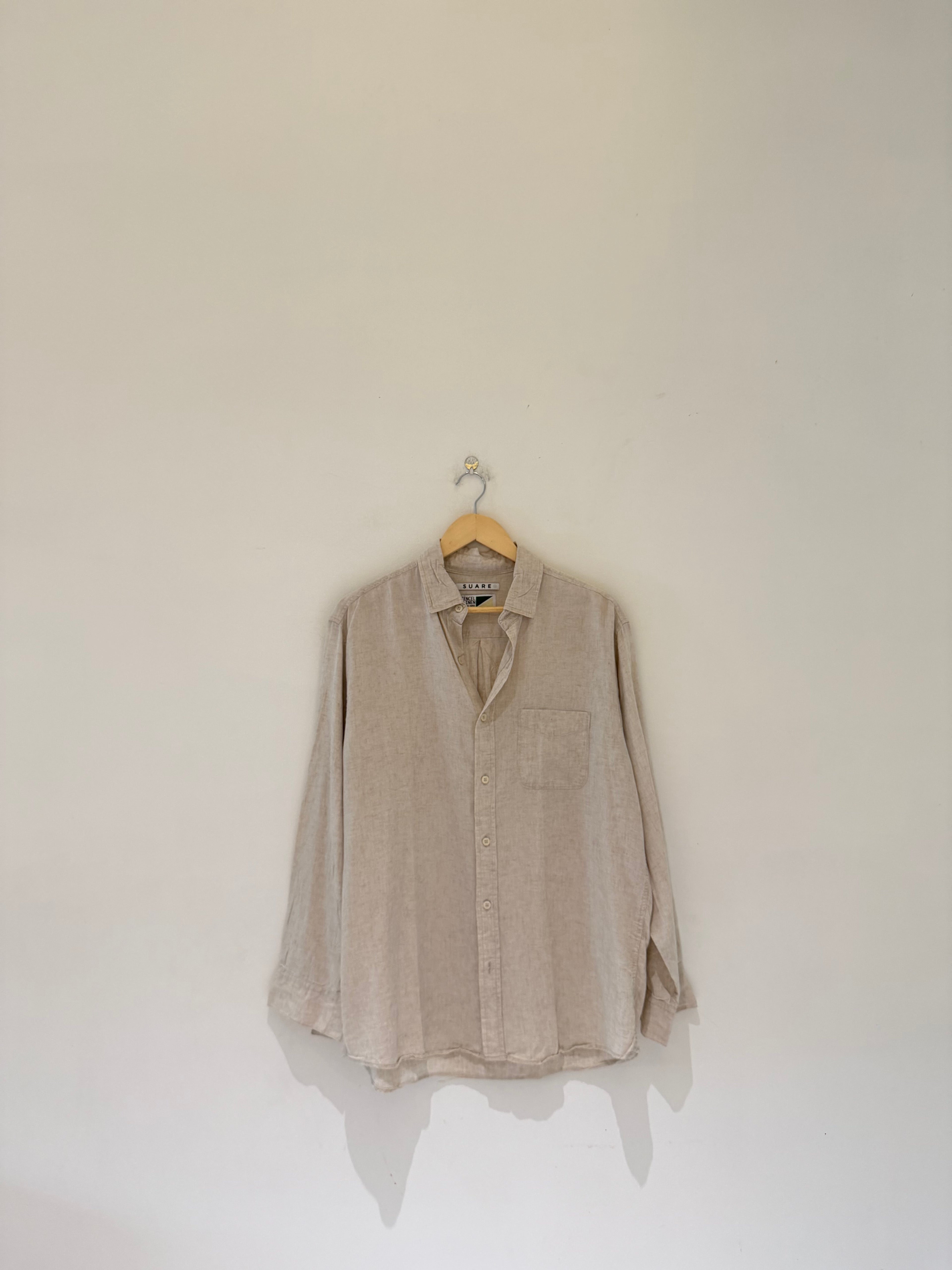 Oat meal linen shirt