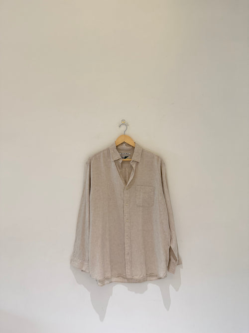 Oat meal linen shirt