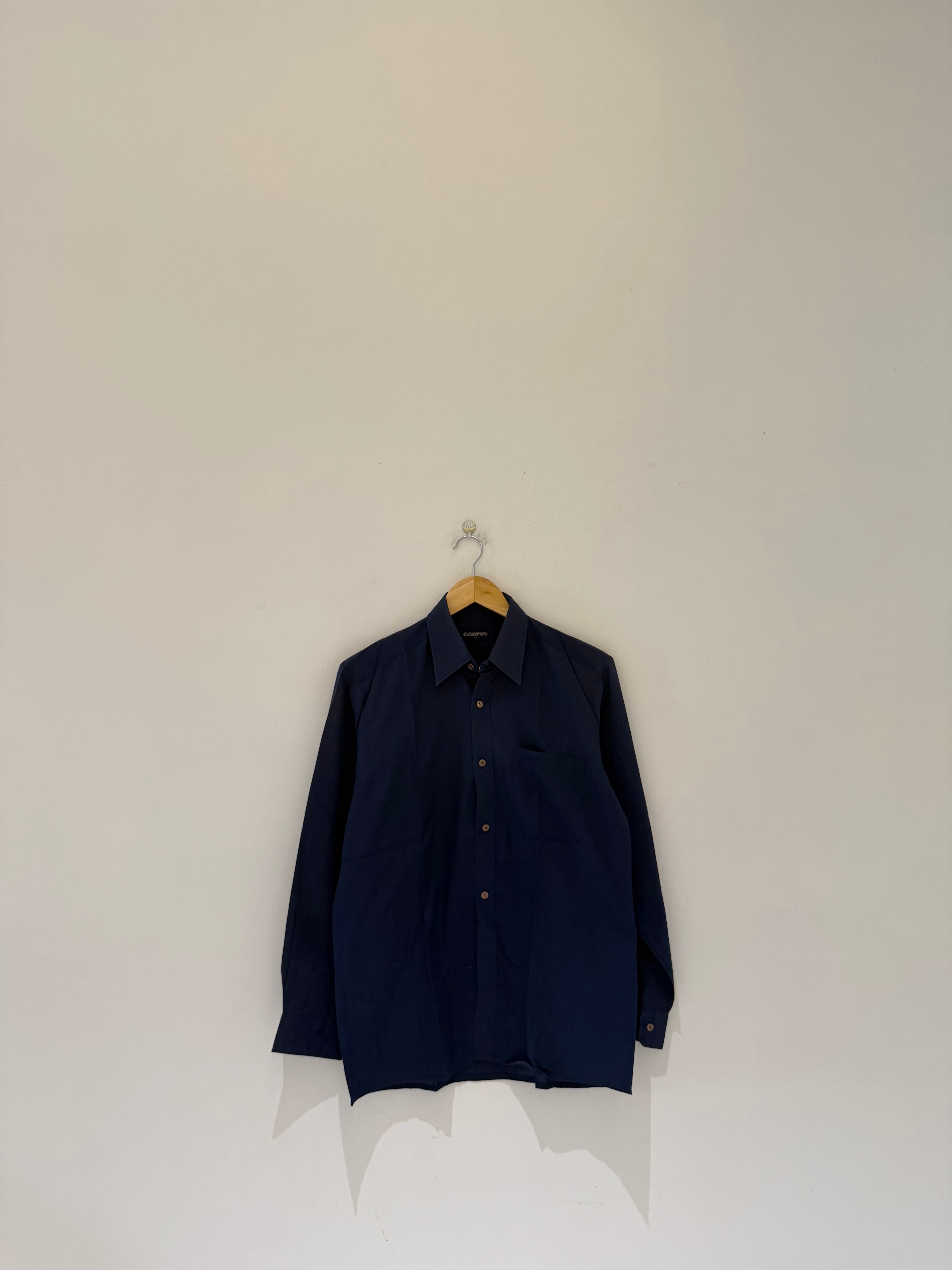 Navy blue cotton shirt