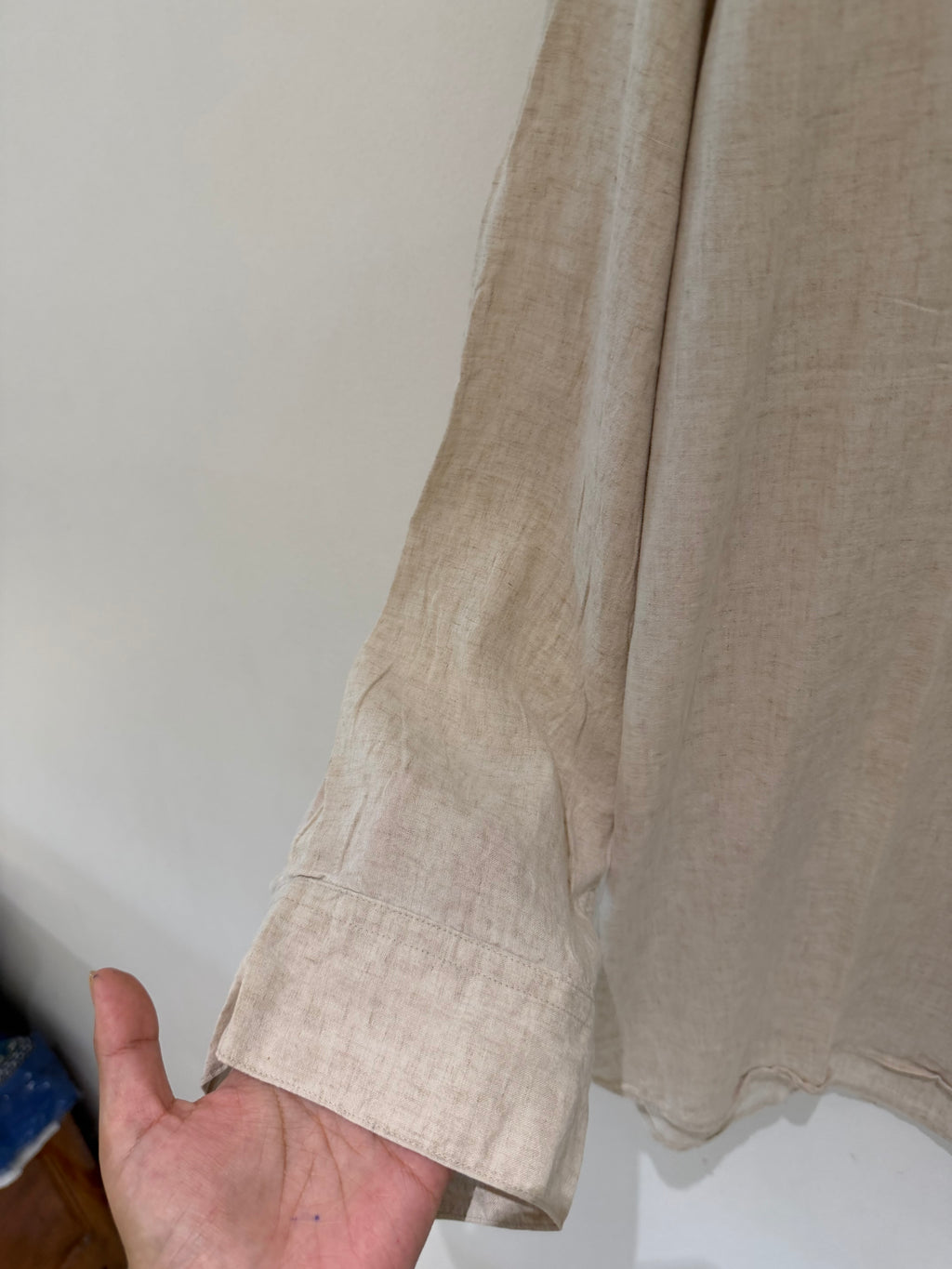 Oat meal linen shirt